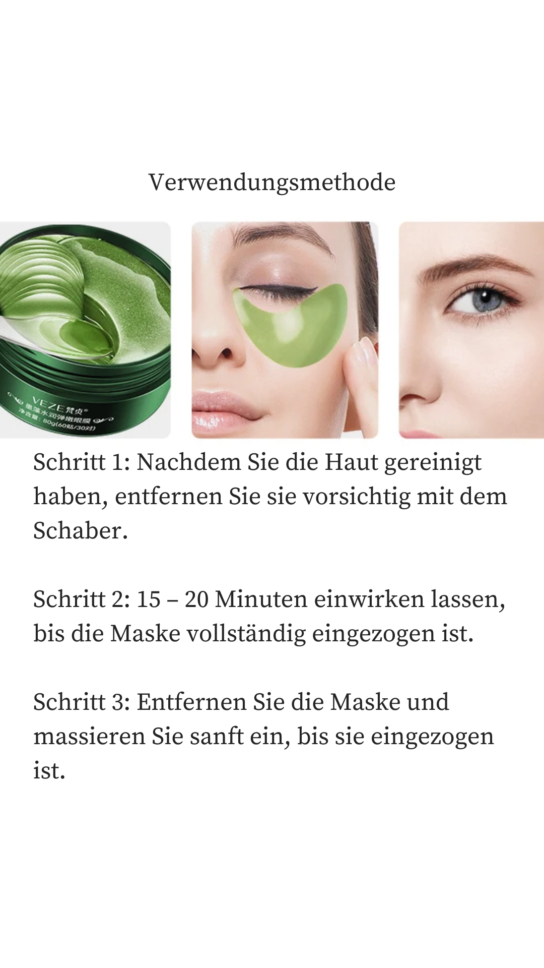 Kollagen Augenmasken, Gold, Korean-Beauty